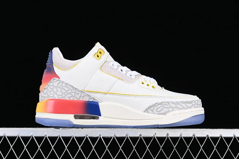 All categories Air Jordan Jordan series basketball shoes Air Jordan 3 J.Balvin x Air Jordan 3 Retro AJ3 Joe 3 rainbow gradient FN0344-901